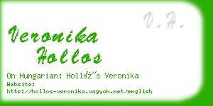 veronika hollos business card